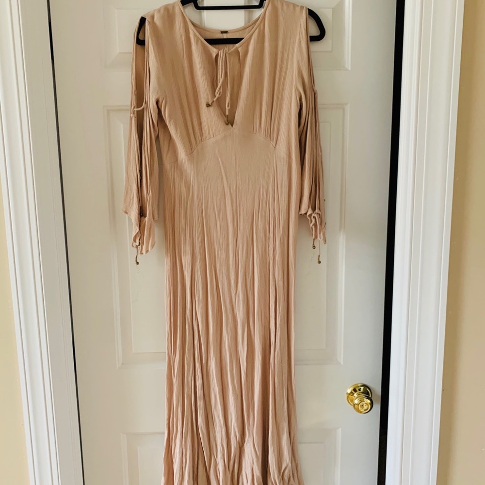 Free People Beige Maxi Dress Size S